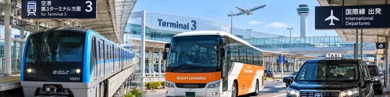 일본 공항 시내 이동 전철·리무진버스·택시 비교
